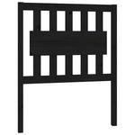 Fekete tömör fenyőfa ágyfejtámla 80,5 x 4 x 100 cm 2