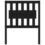 Fekete tömör fenyőfa ágyfejtámla 80,5 x 4 x 100 cm 3
