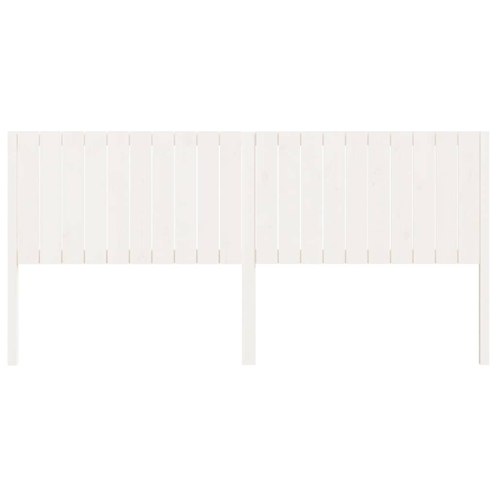 Fehér tömör fenyőfa ágyfejtámla 205,5 x 4 x 100 cm 3