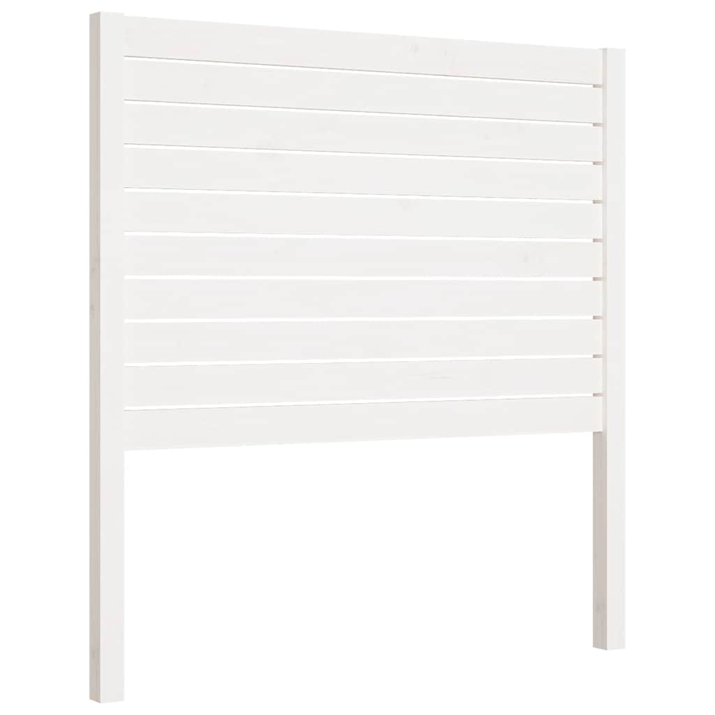 Fehér tömör fenyőfa ágyfejtámla 96 x 4 x 100 cm 2