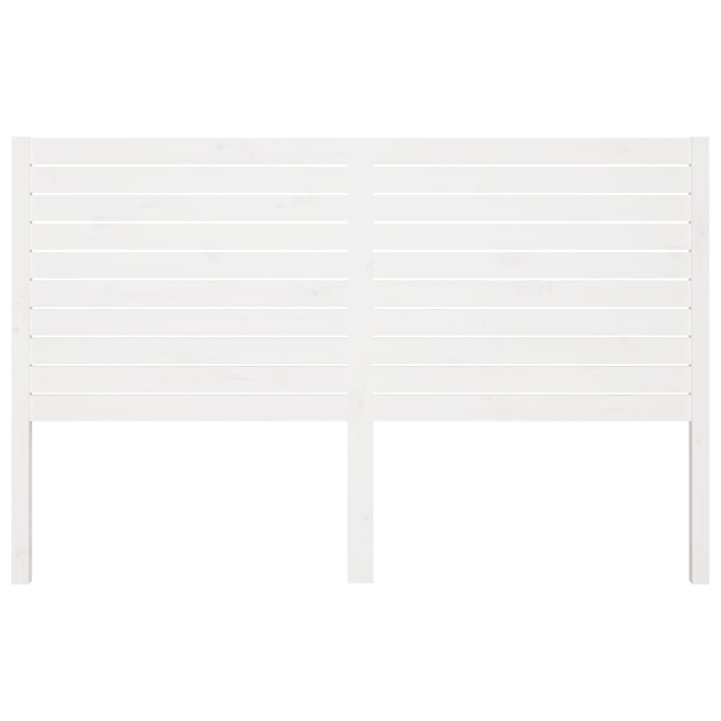 Fehér tömör fenyőfa ágyfejtámla 186 x 4 x 100 cm 3