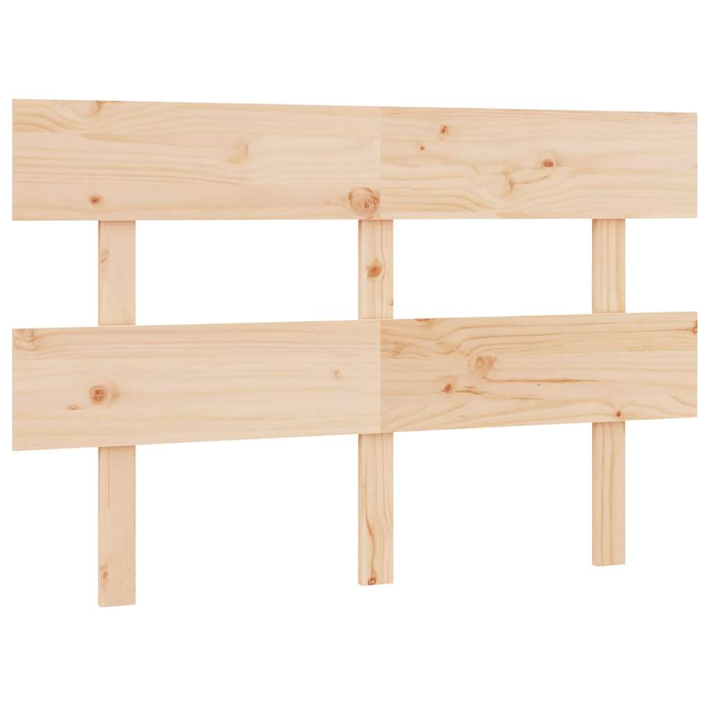 Tömör fenyőfa ágyfejtámla 124x3x81 cm 2