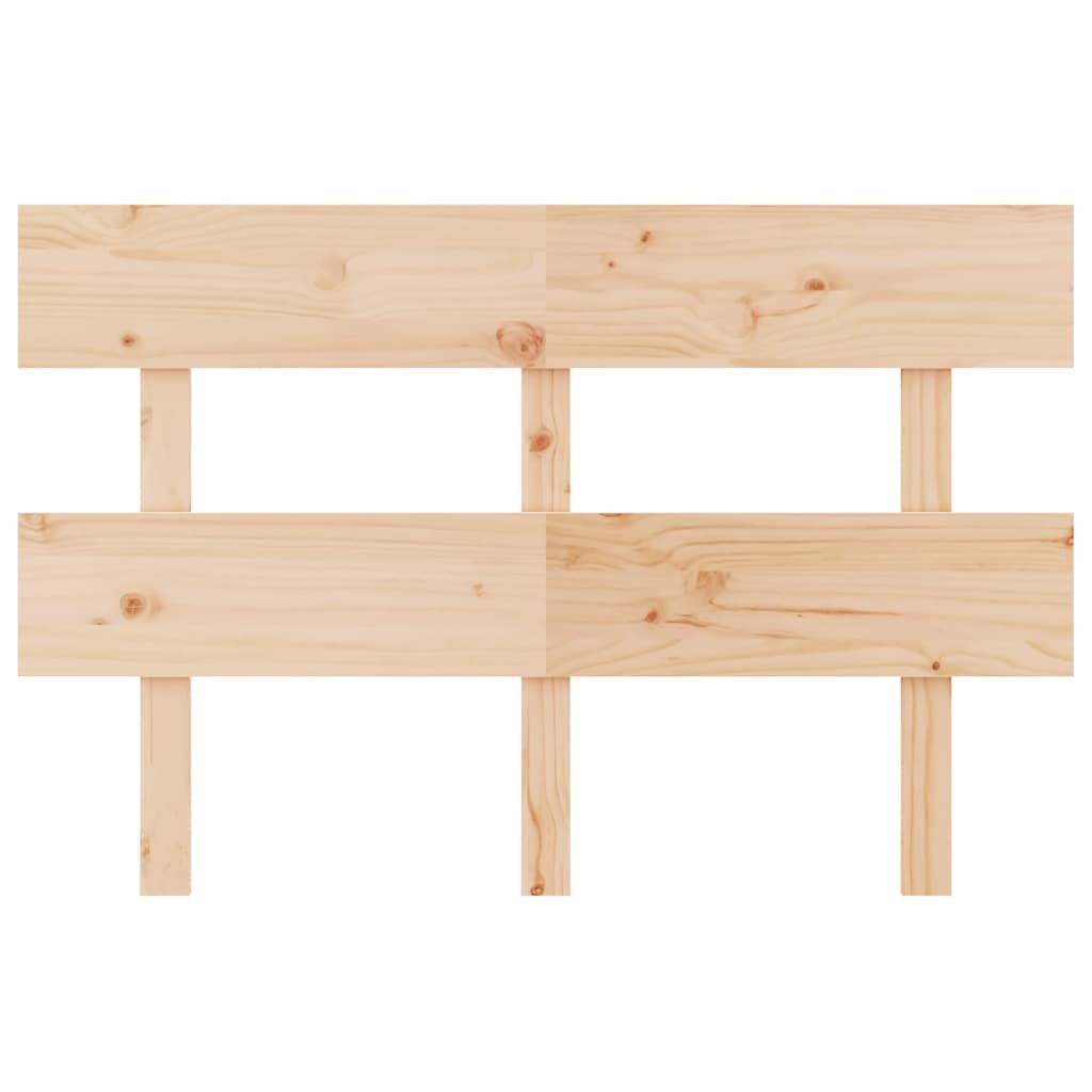 Tömör fenyőfa ágyfejtámla 124x3x81 cm 3