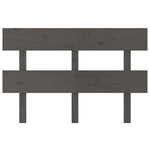 Szürke tömör fenyőfa ágyfejtámla 124x3x81 cm 3