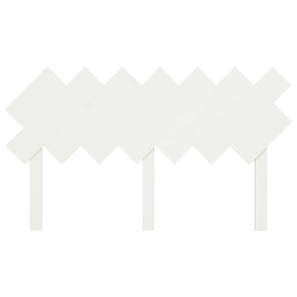 Fehér tömör fenyőfa ágyfejtámla 141x3x80,5 cm 4