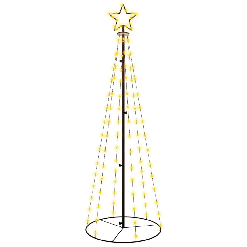 Kúp alakú karácsonyfa 108 meleg fehér LED-del 70 x 180 cm 2