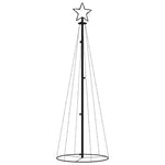 Kúp alakú karácsonyfa 108 meleg fehér LED-del 70 x 180 cm 3