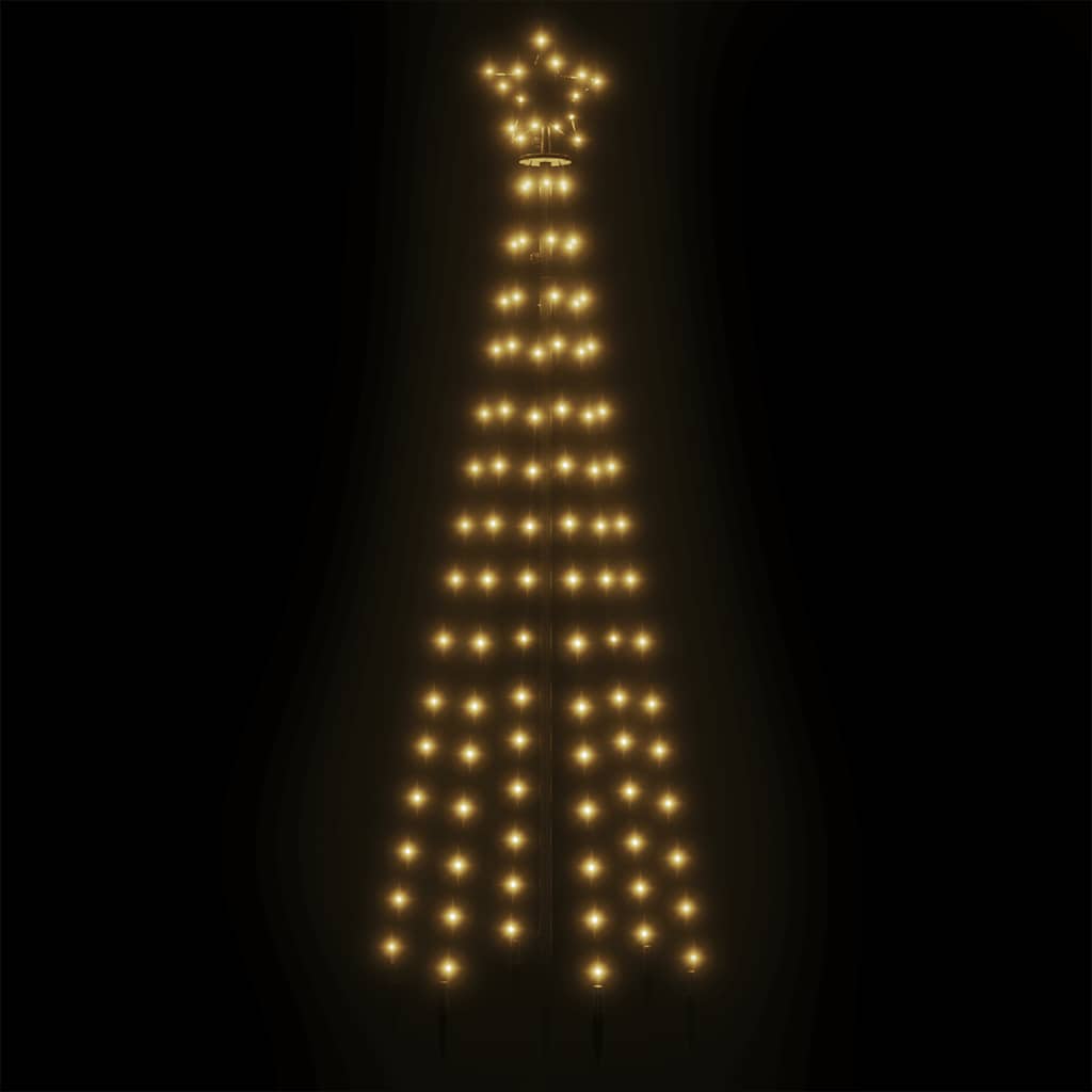 Kúp alakú karácsonyfa 108 meleg fehér LED-del 70 x 180 cm 4