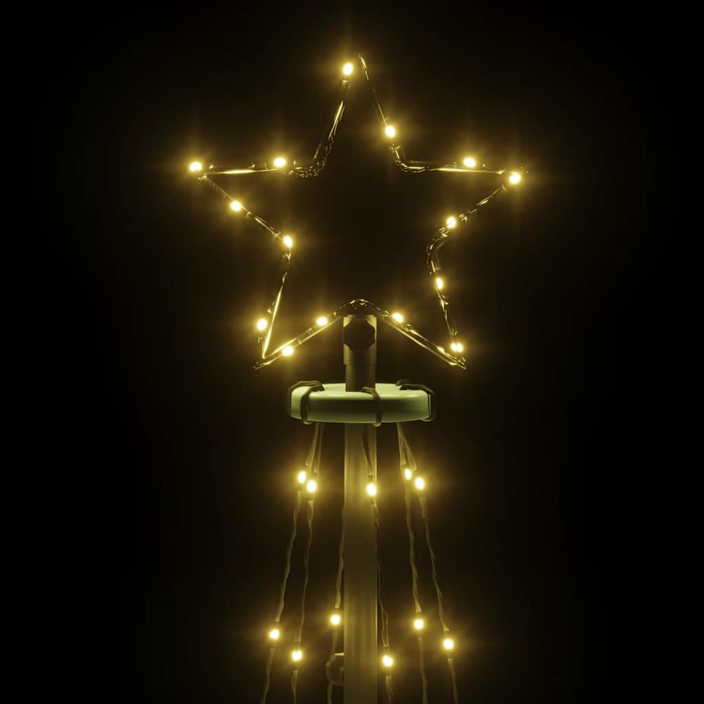 Kúp alakú karácsonyfa 108 meleg fehér LED-del 70 x 180 cm 5