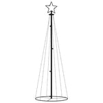 Kúp alakú karácsonyfa 108 színes LED-del 70 x 180 cm 3