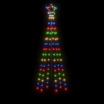 Kúp alakú karácsonyfa 108 színes LED-del 70 x 180 cm 4