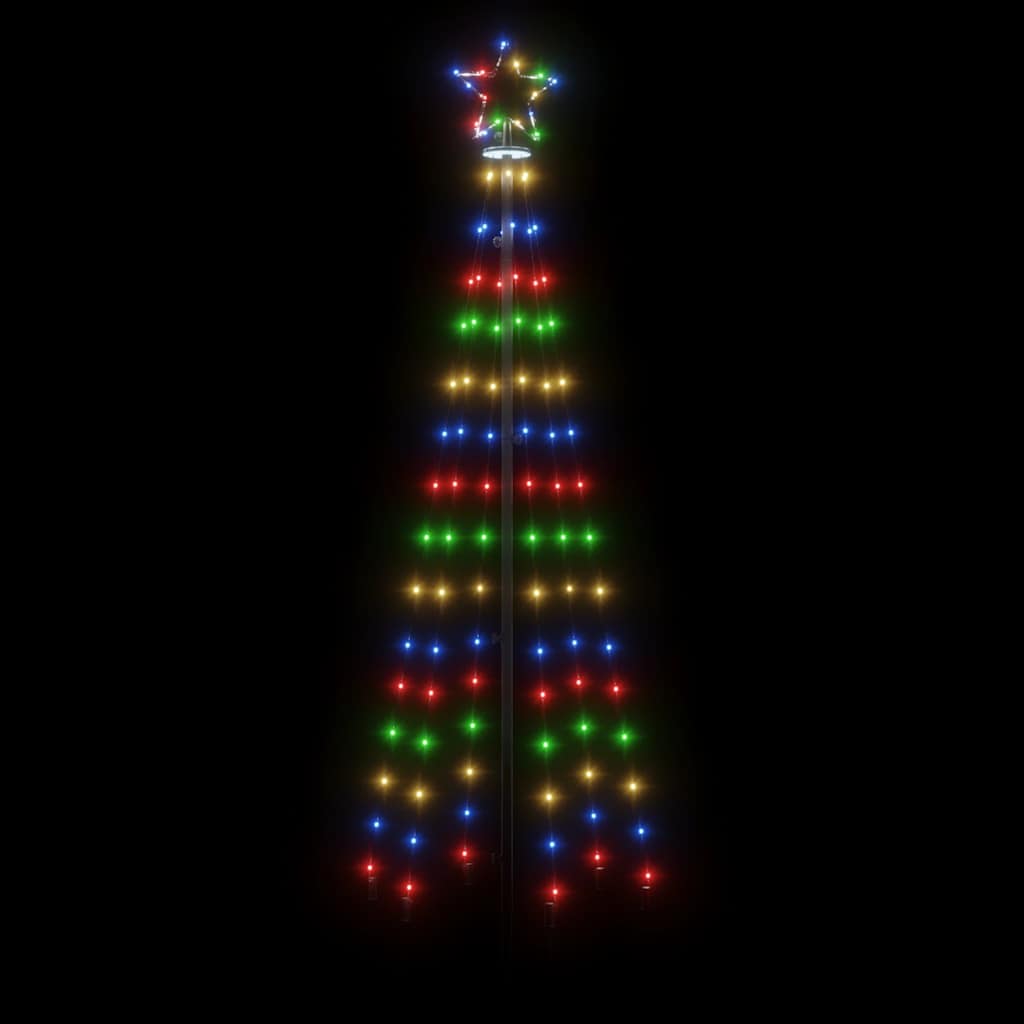 Kúp alakú karácsonyfa 108 színes LED-del 70 x 180 cm 4