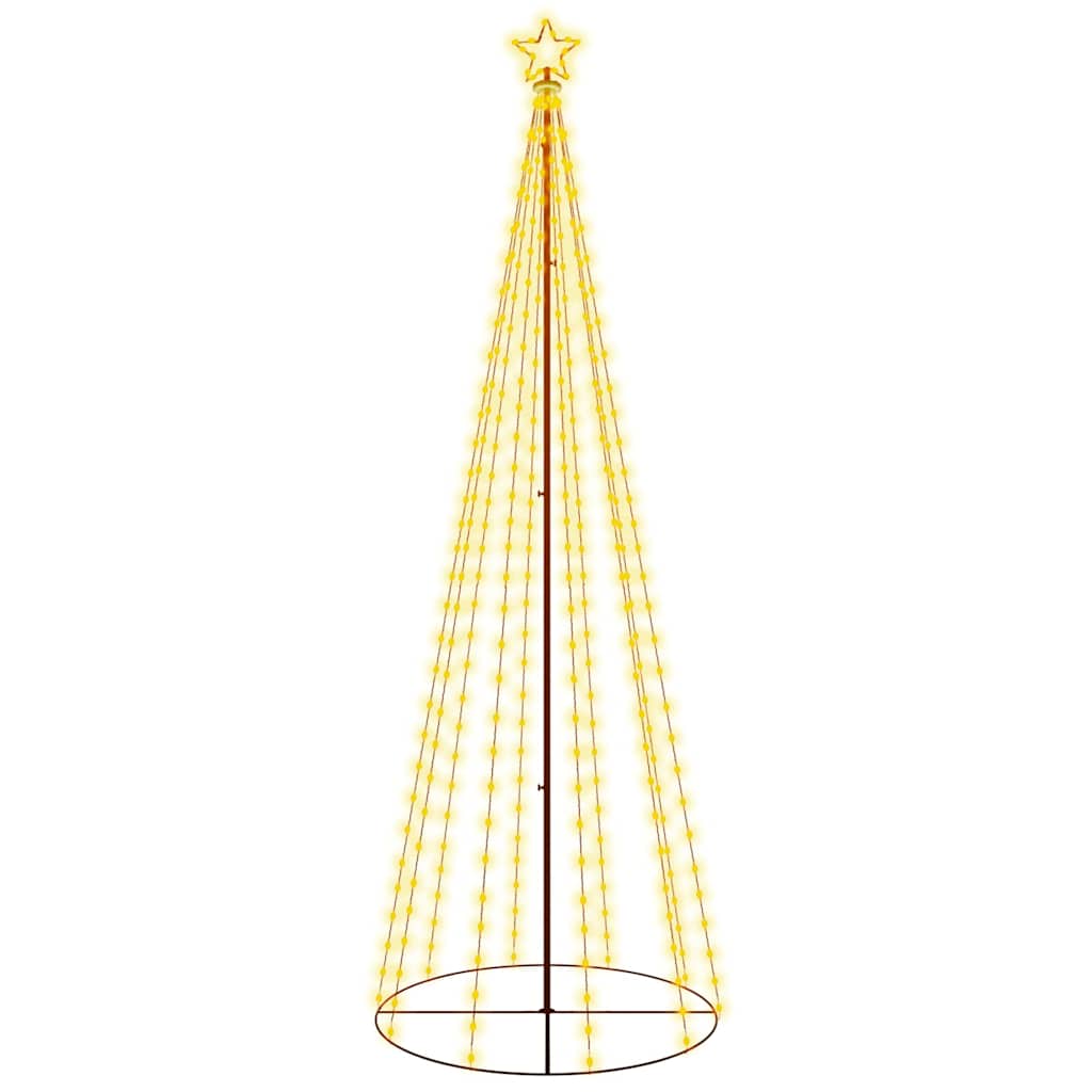 Kúp alakú karácsonyfa 310 meleg fehér LED-del 100 x 300 cm 2