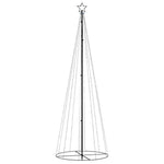 Kúp alakú karácsonyfa 310 meleg fehér LED-del 100 x 300 cm 3