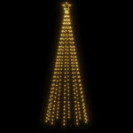 Kúp alakú karácsonyfa 310 meleg fehér LED-del 100 x 300 cm 4