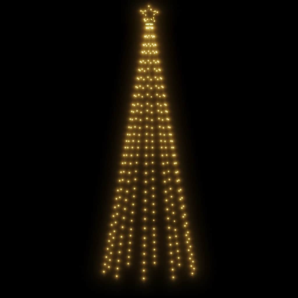 Kúp alakú karácsonyfa 310 meleg fehér LED-del 100 x 300 cm 4