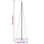 Kúp alakú karácsonyfa 310 meleg fehér LED-del 100 x 300 cm 10
