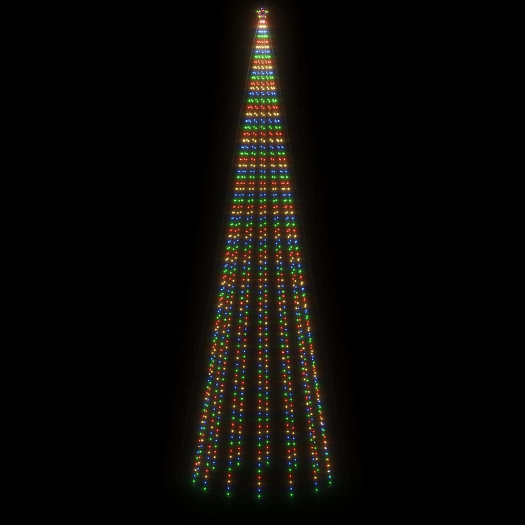 Kúp alakú karácsonyfa 1134 színes LED-del 230 x 800 cm 5