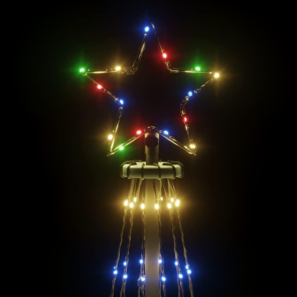Kúp alakú karácsonyfa 1134 színes LED-del 230 x 800 cm 6