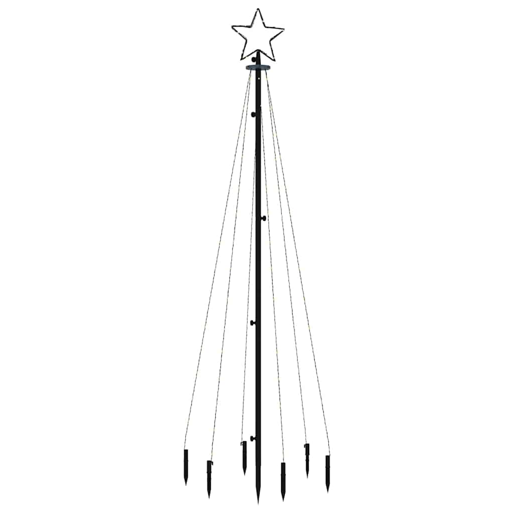 Hideg fehér fényű karácsonyfa tüskével 108 LED-del 180 cm 3