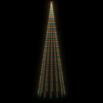 Karácsonyfa cövekkel 1134 színes LED-del 800 cm 4