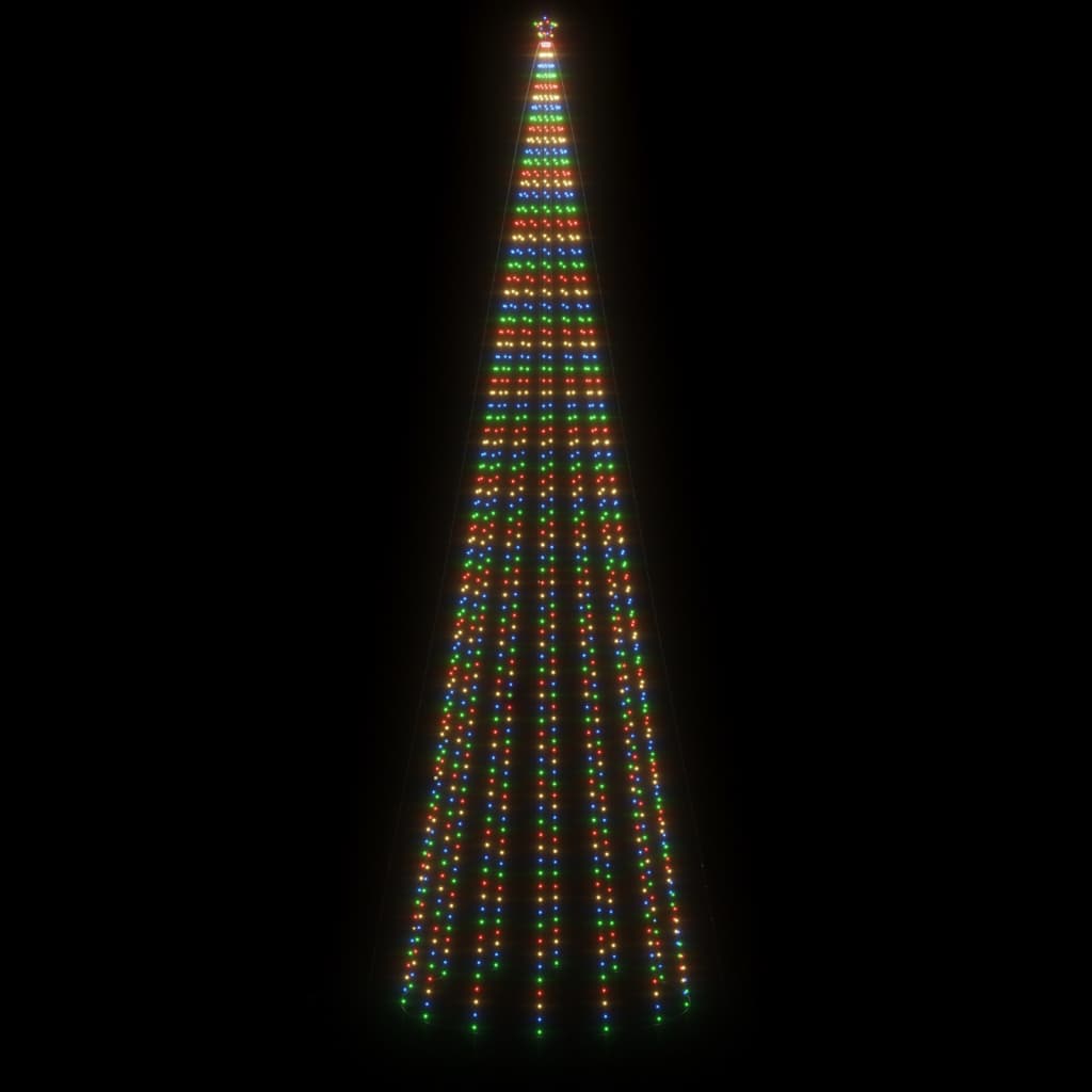 Karácsonyfa cövekkel 1134 színes LED-del 800 cm 4