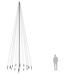 Karácsonyfa cövekkel 1134 színes LED-del 800 cm 9