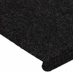 15 db fekete öntapadó lépcsőszőnyeg 65x24,5x3,5 cm 7