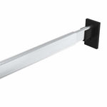 2 db ezüst teleszkópos gardróbsín 58-100 cm 4