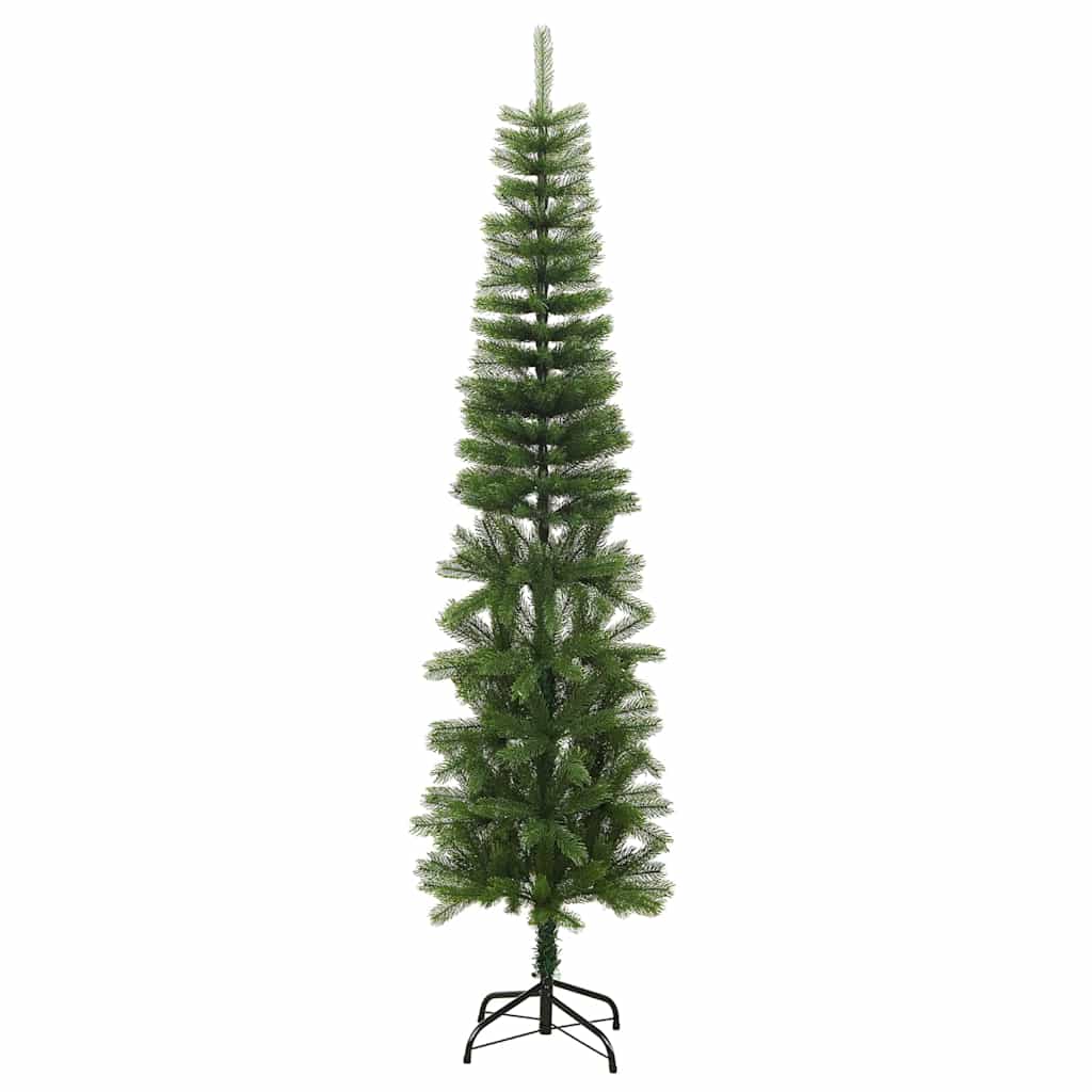 Vékony polietilén műkarácsonyfa állvánnyal 240 cm 2