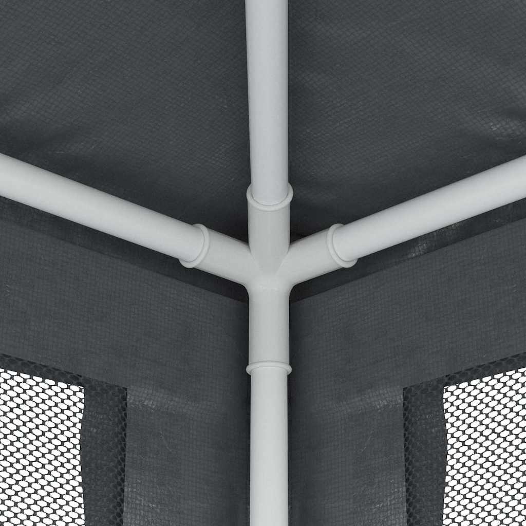 Antracitszürke HDPE partisátor 4 hálós oldalfallal 2,5x2,5 m 6