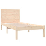 Small Single tömör fa ágykeret 75 x 190 cm 4