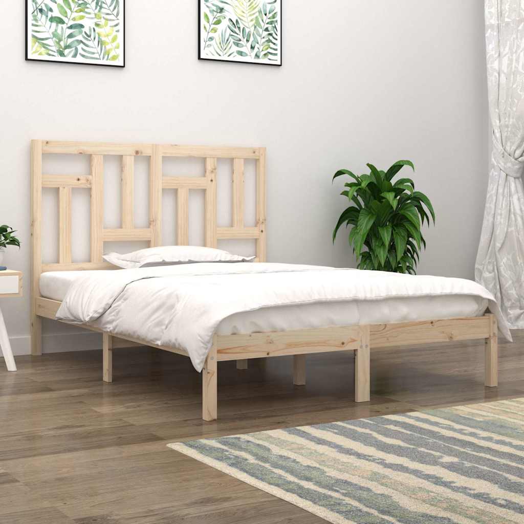 Tömör fenyőfa ágy matrac nélkül 160 x 200 cm