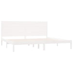 Super King fehér tömör fa ágykeret 180 x 200 cm 4
