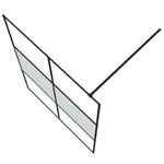 Fekete selyemmatt ESG üveg zuhanyfal 140x195 cm 5