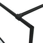 Fekete selyemmatt ESG üveg zuhanyfal 115 x 195 cm 6