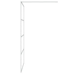 Ezüstszínű átlátszó ESG üveg zuhanyfal 115x195 cm 4