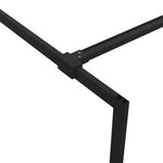 Fekete átlátszó ESG üveg zuhanyfal 90x195 cm 6