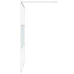 Fehér átlátszó ESG üveg zuhanyfal 140 x 195 cm 4