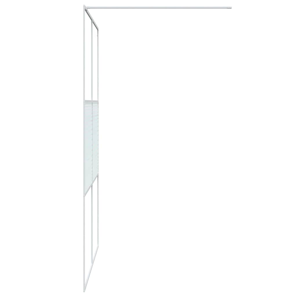 Fehér átlátszó ESG üveg zuhanyfal 140 x 195 cm 4