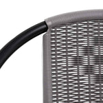 8 db műanyag rattan és acél kerti étkezőszék 110 kg 6