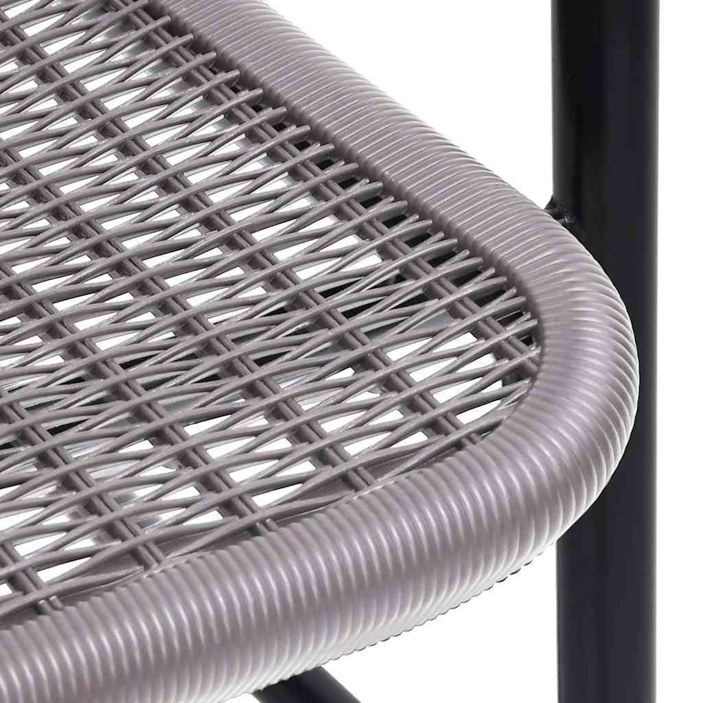 8 db műanyag rattan és acél kerti étkezőszék 110 kg 7