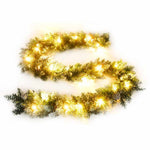 Zöld PVC karácsonyi füzér LED-ekkel 5,2 m 2
