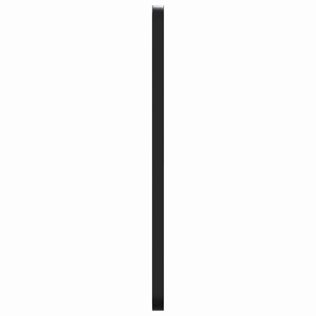 Fekete téglalap alakú falra szerelhető tükör 50x80 cm 4