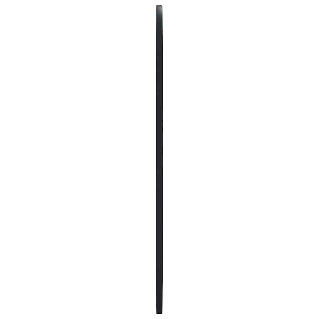 Fekete ovális falra szerelhető tükör 45x100 cm 4