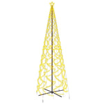 Kúp alakú karácsonyfa 1400 meleg fehér LED-del 160 x 500 cm 2