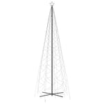 Kúp alakú karácsonyfa 1400 meleg fehér LED-del 160 x 500 cm 3