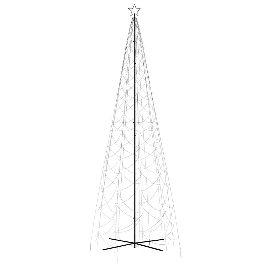 Kúp alakú karácsonyfa 1400 meleg fehér LED-del 160 x 500 cm 3