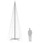 Kúp alakú karácsonyfa 1400 meleg fehér LED-del 160 x 500 cm 9