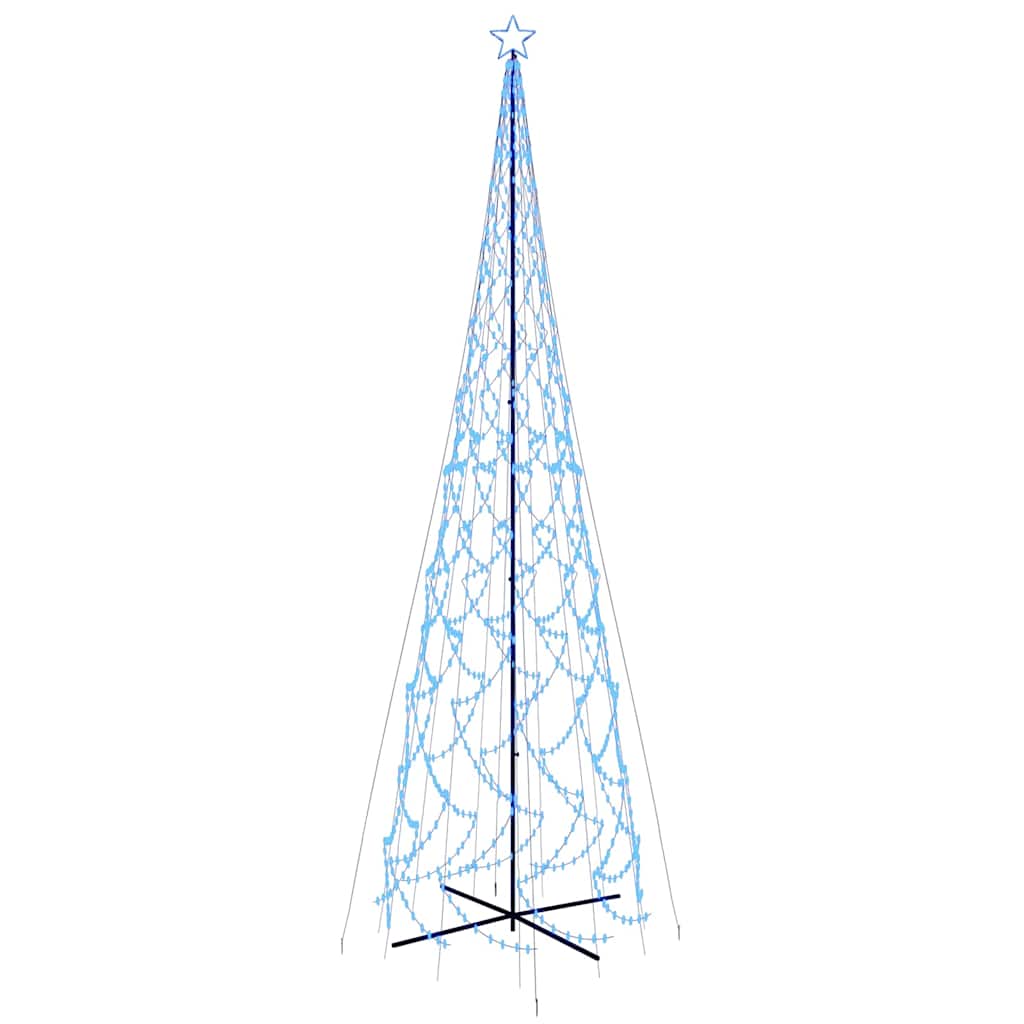 Kúp alakú karácsonyfa 3000 kék LED-del 230 x 800 cm 2